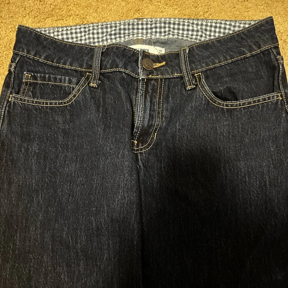 Hollister Dark Wash Low Rise Baggy Jeans 4S - Picture 4 of 6